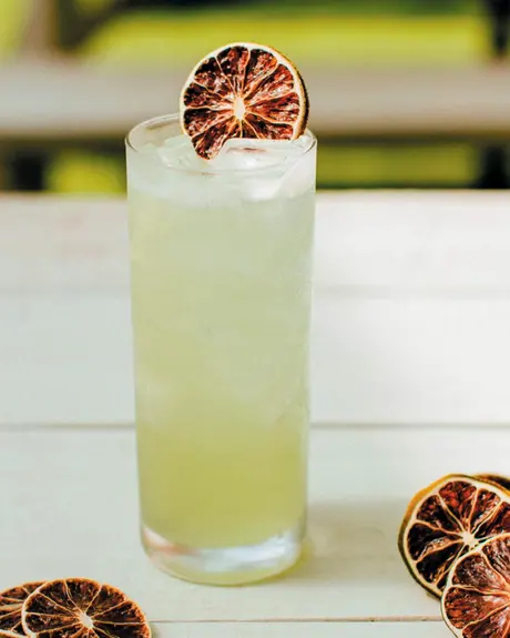 Juan Collins cocktail made with De Nada Blanco