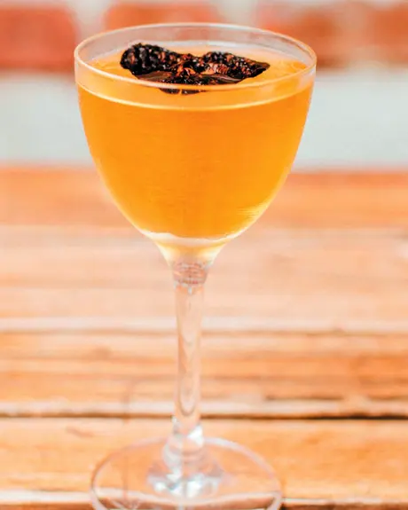 Mexico City to Manhattan cocktail made with De Nada Reposado